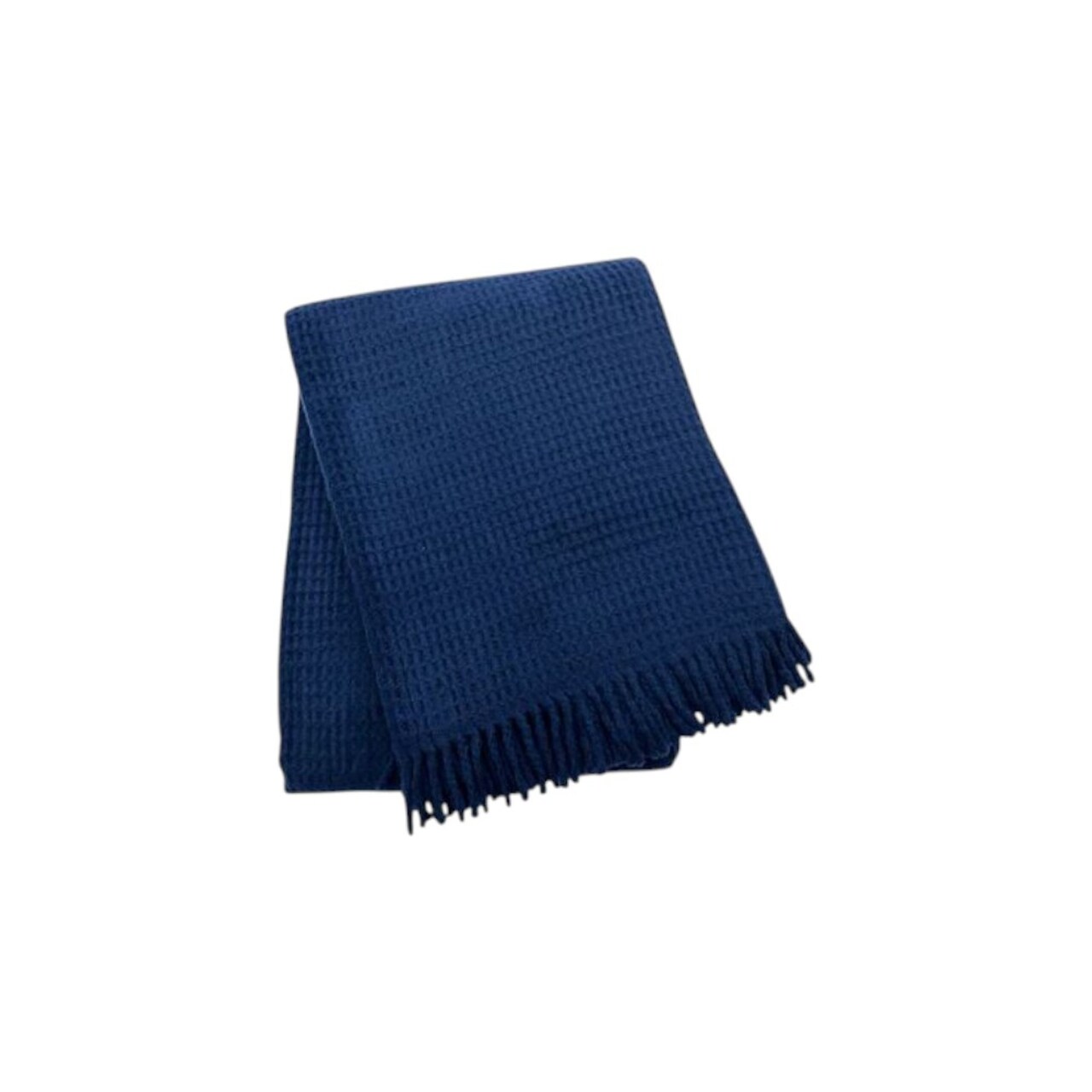 Edge Collections - 55" x 70" - Blue - Cozy Waffle Weave Throw Blanket for All Seasons - 1 Piece